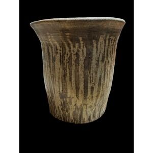 Vintage Sherry Mike Textured Signed Pot. Made In Maine. RARE OOAK